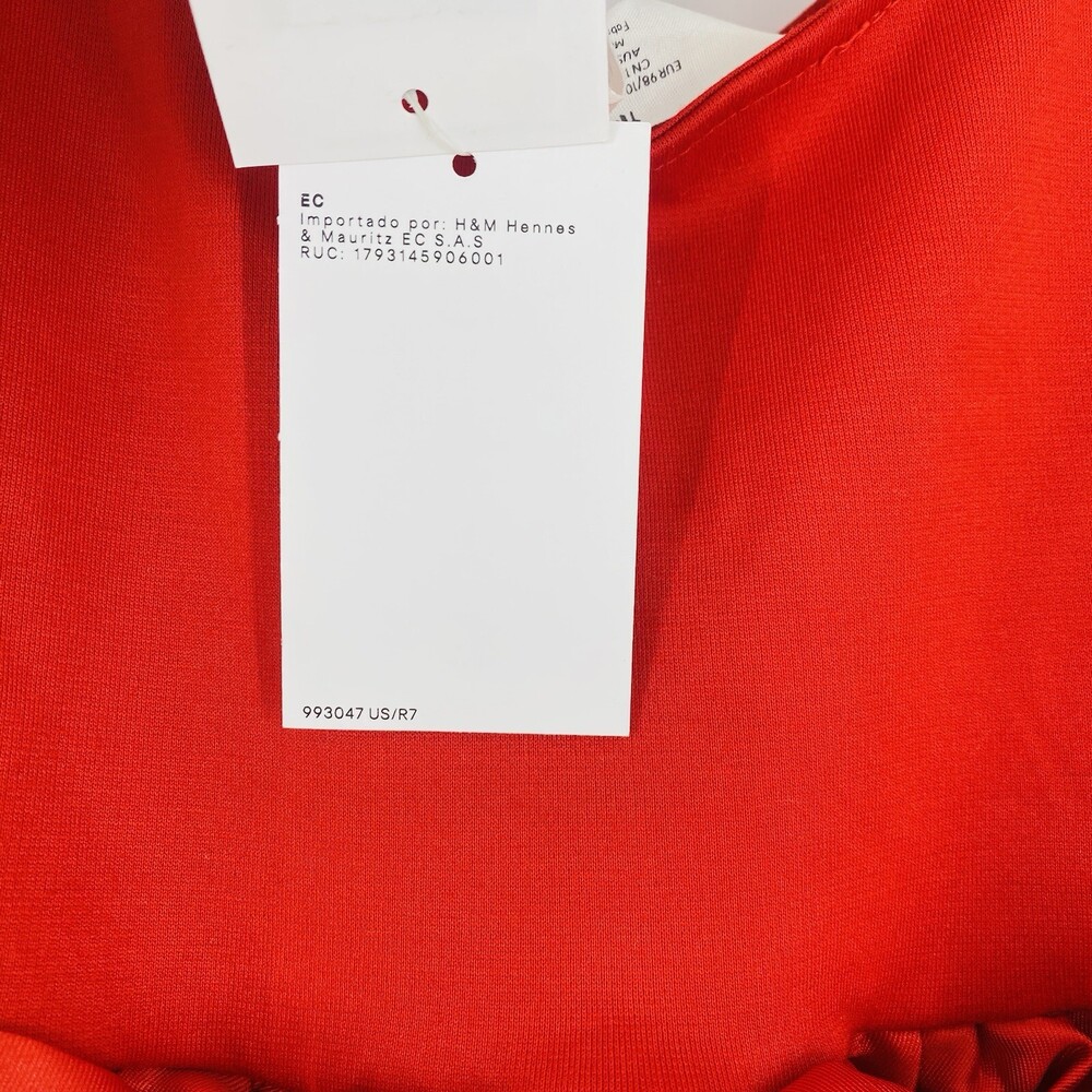 NWT H&M 2-4 Years Toddler Red Special Occasion Dress Girl's Holiday - Picture 9 of 9